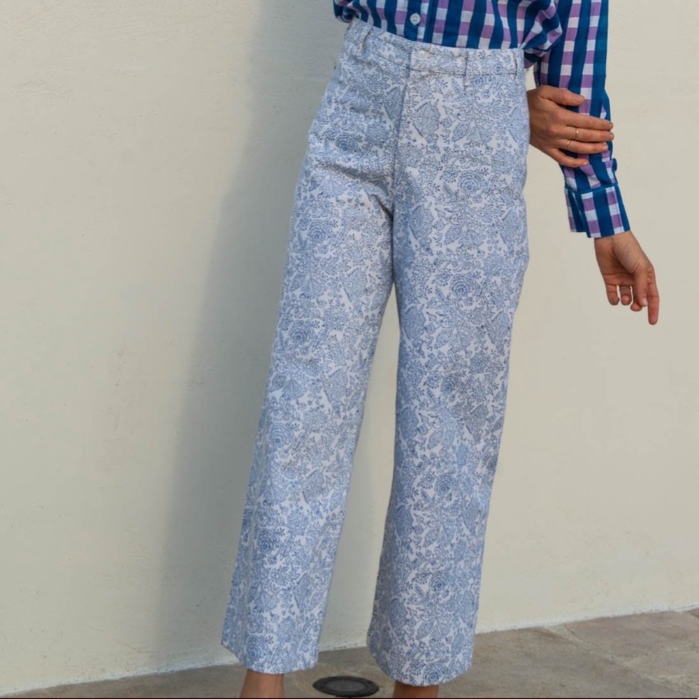 NWT SZ Blockprints Wide Leg pants